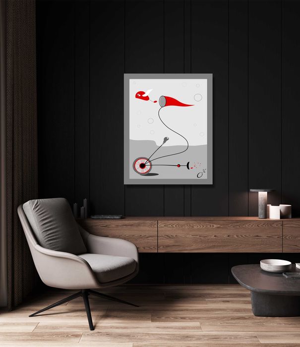 Картина "Ловля мечты" (печать на холсте/плотная бумага)