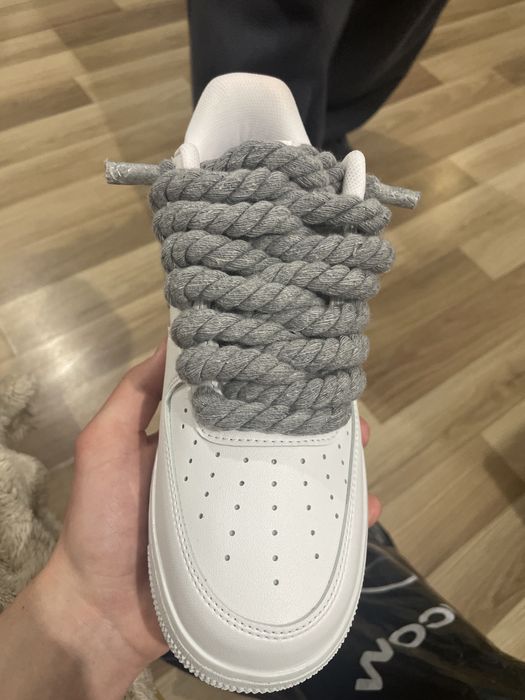 Air force 1 rope laces cu siret gri marimile disponibile de la 35 la 4