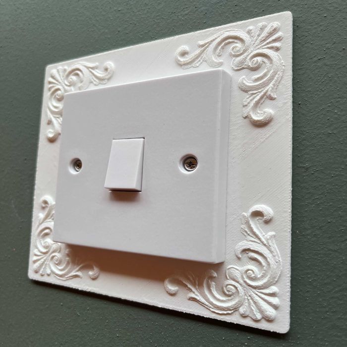 Декоративна Рамка за ключ за осветление - Орнаментен Дизайн