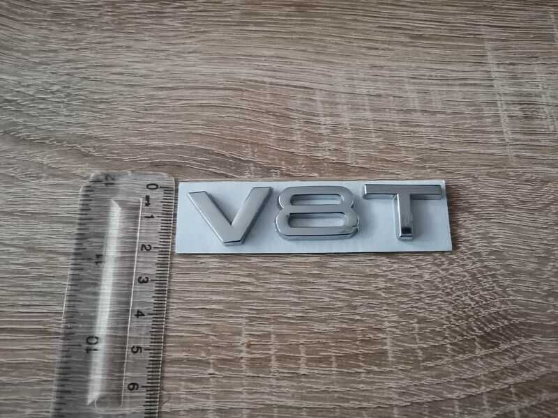 Ауди Audi V8T емблеми надписи сребристи