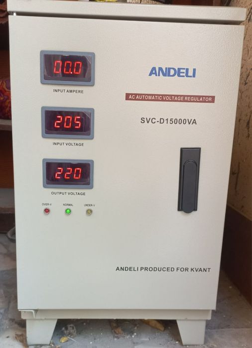 Transformator toka  ANDELI, SVC-D15000VA(110-150V)