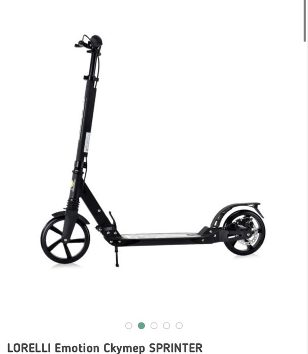 LORELLI Emotion Скутер SPRINTER DEEP BLACK тротинетка