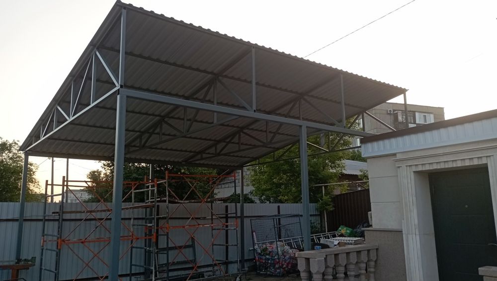 Забор,ворота,теплицы.