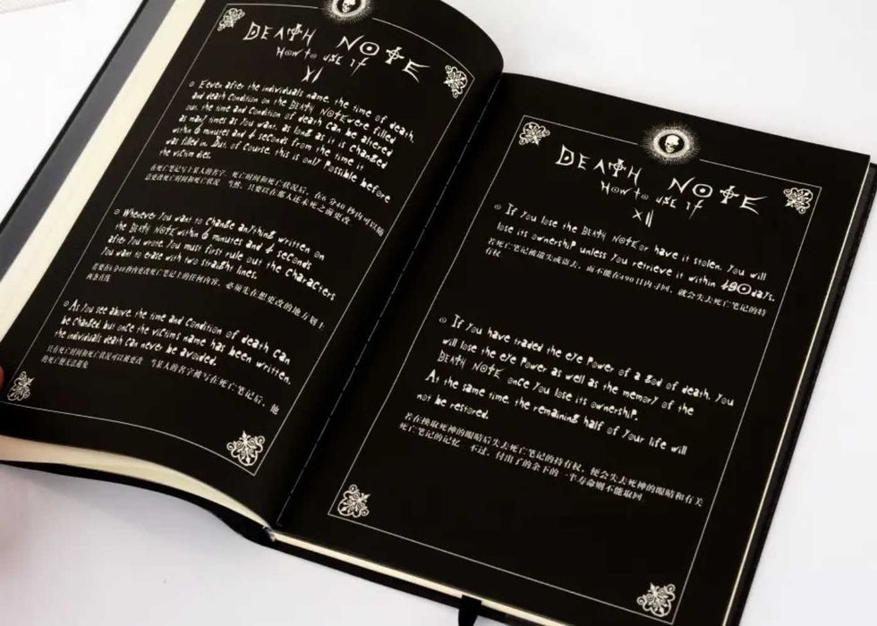 Тетрадь смерти блокнот аниме Death note