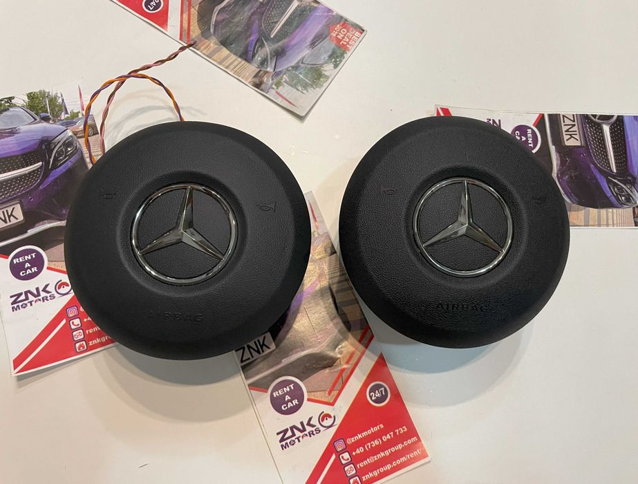 Mercedes Benz AMG - airbag volan dual stage - SUA / cusatura piele