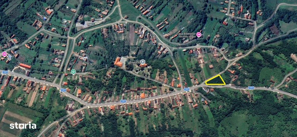 COMISION 0% Teren intravilan/851mp/strada asfaltata/Sibiu-Toparcea