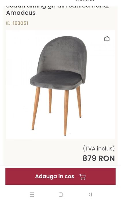 Set 6 scaune foarte confortabile