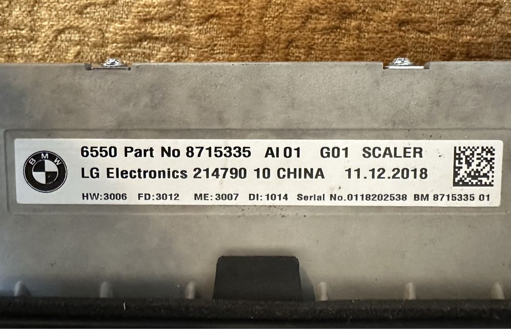 Kit navigatie BMW X3 G01, X4 G02 NBT EVO : Display / Ecran / Unitate