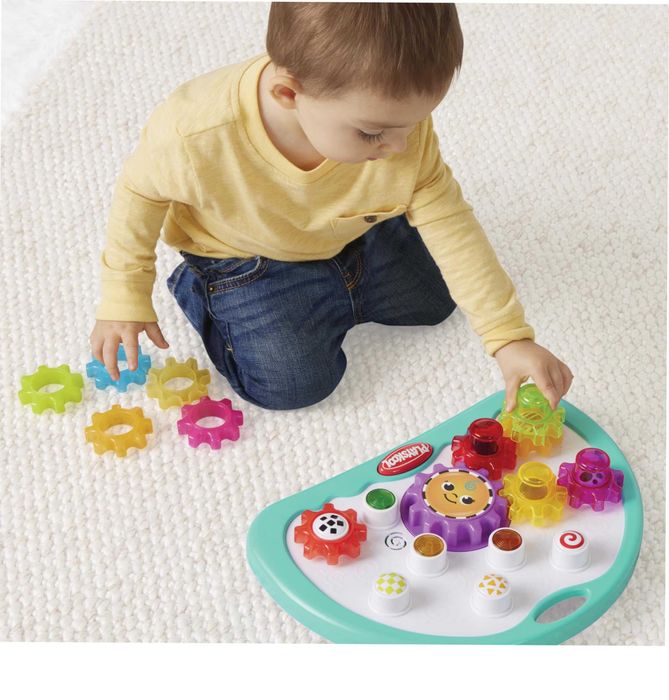 Детска музикална играчка Playschool Завърти колелата Играчка със зъбни колела Hasbro