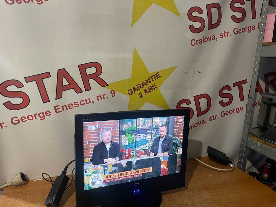 Televizor Lcd 12 V autoDVD incorporat JWS D-1970 /48 cm Garantie 2 ani