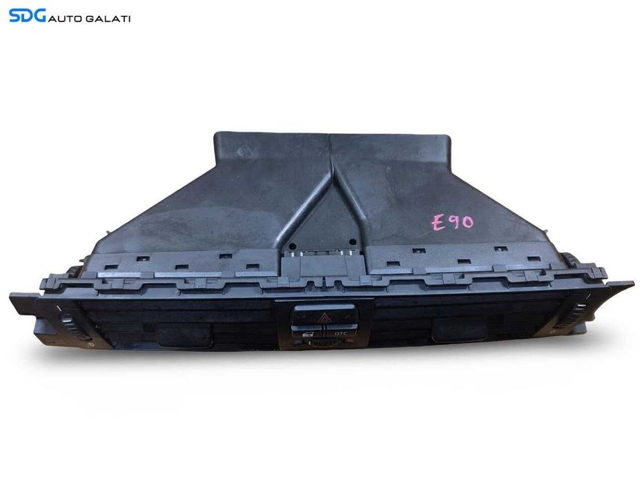 Gura Grila Aer Aerisire Ventilatie Bord Centrala cu Buton Reglare Temperatura BMW Seria 3 E90 E91 2004 - 2011 Cod 9123302 9123302-01 [N5124]