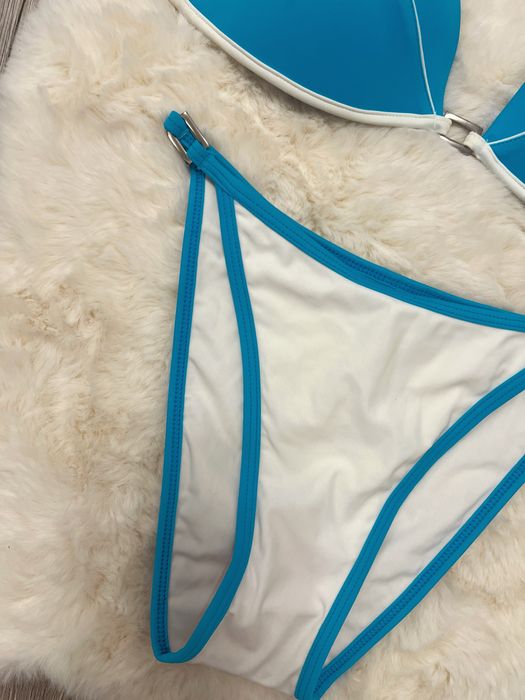 Costum de baie Jolidon alb bleo talie înaltă  L