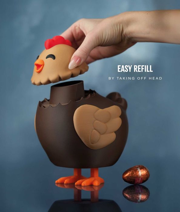 Henriegga – găina care face ouă  – decor amuzant de Paste