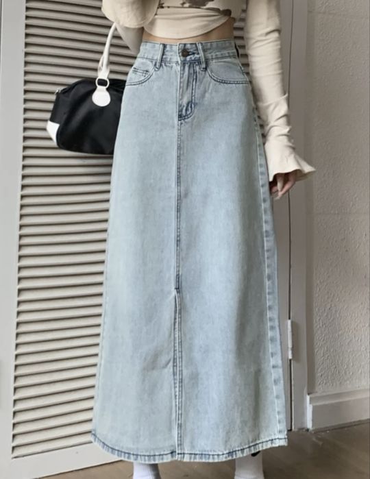 Джинсовая юбка оверсайз сатылады