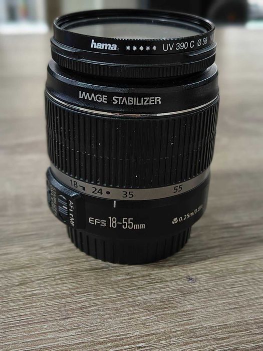 Обектив Canon EF-S 18-55mm f/3.5-5.6 II.(HAMA)