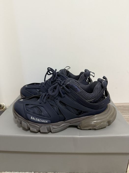 Balenciaga track navy blue clear sole 42