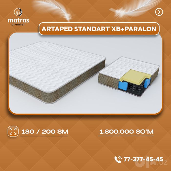 Anatomik Artaped Memory matraslar