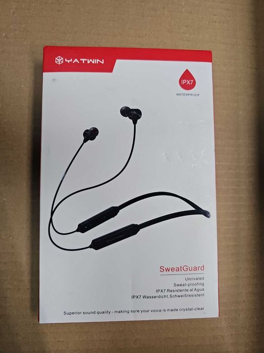 YATWIN Bluetooth слушалки – IPX7 водоустойчиви