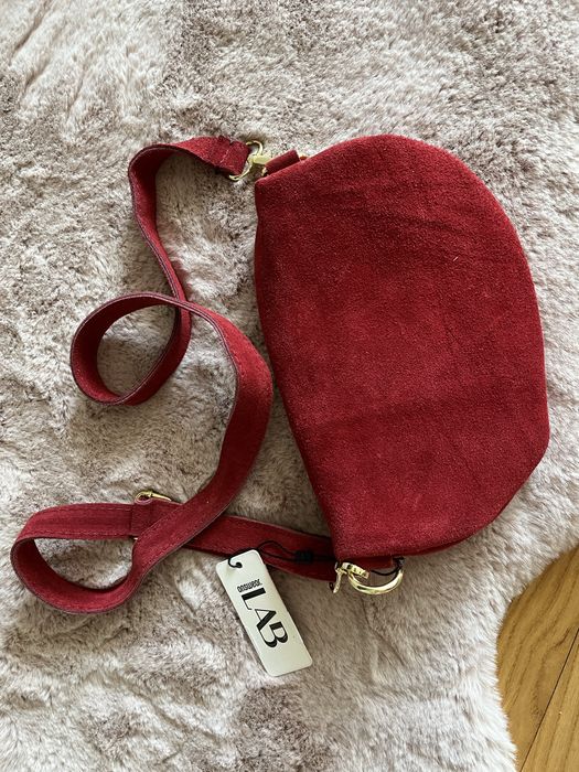 Чанта естествена кожа велур