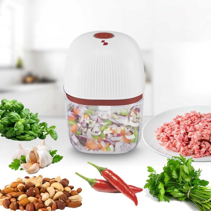 BEPER Мини акумулаторна мелачка, 350мл,3 ножа, неръждаема стомана, USB