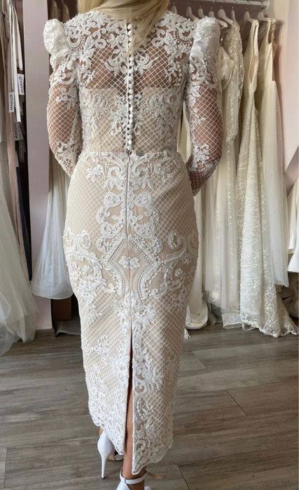 Rochie deosebita de mireasa cununie botez ocazie XS - S