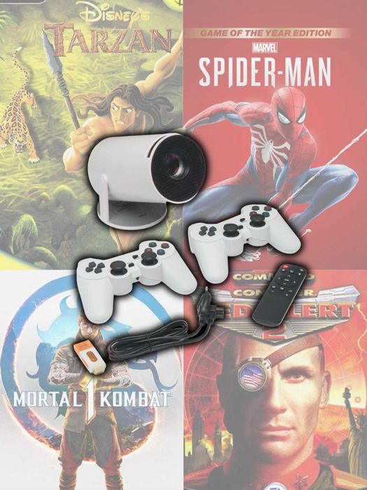 Игровой проектор с джостиком / O'yin proektori jyostiklari bilan birga