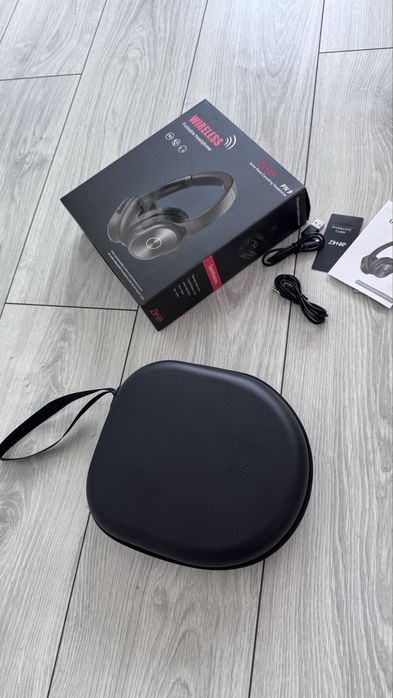 Casti wireless over ear pliabile cu Active Noise Cancelling Bluetooth microfon baterie reincarcabila