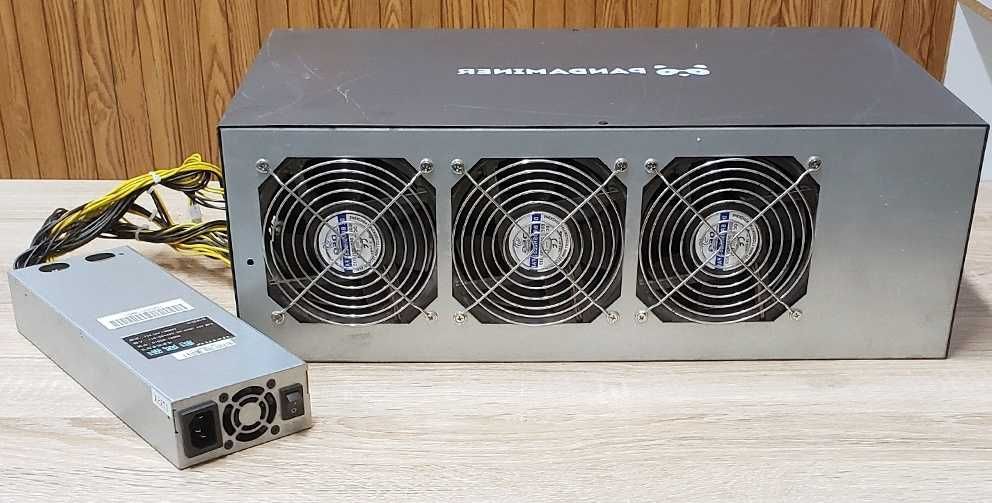 RIG minat 240MH/s Ethereum Classic 8 placi video RX470 4Gb ETC mining