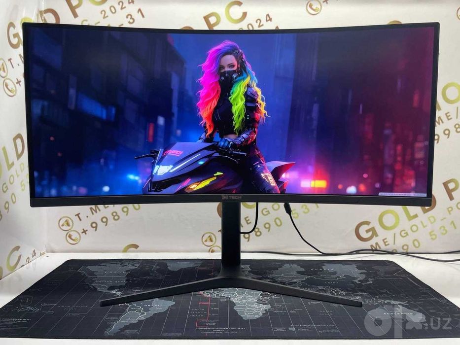 Monitor XTECH 34 165hz CURVED "VA" / Arzon manitor lar bor yana