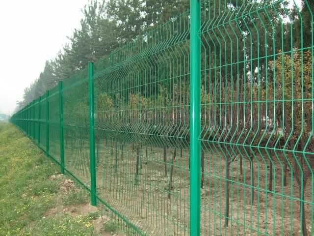Panou / plasa gard bordurata verde, antracit, zincat + stalpi metal + sistem complet