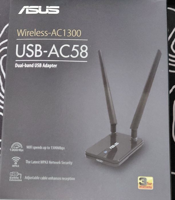 Adaptor wireless ASUS USB-AC58 AC1300 Wi-Fi 5 dual-band – nou