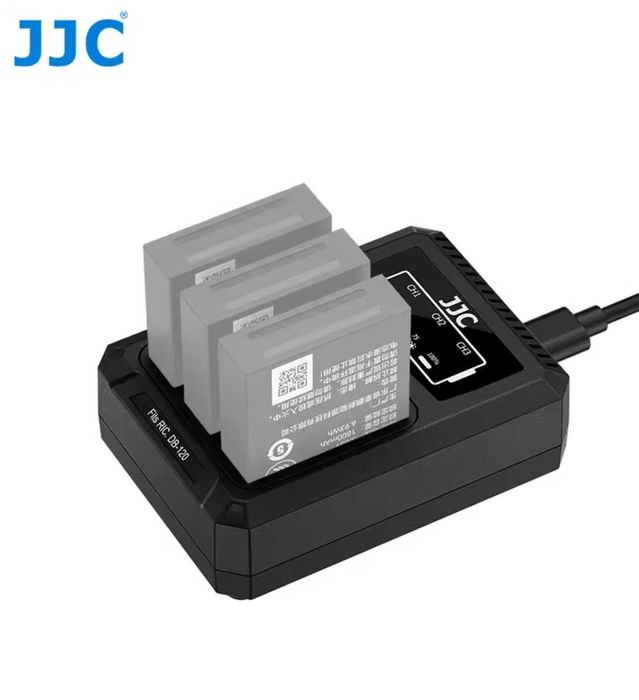 JJC USB Type-C зарядно за Ricoh GR IV (DB-120) 3 батерии