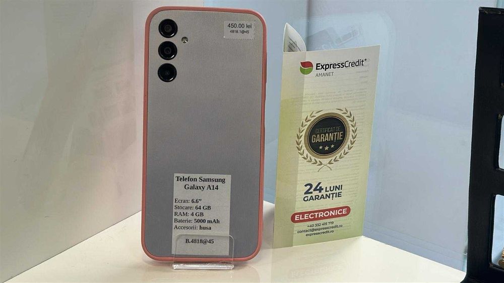 Samsung Galaxy A14 (Ag45 B.4818) - Garantie 2 ani!