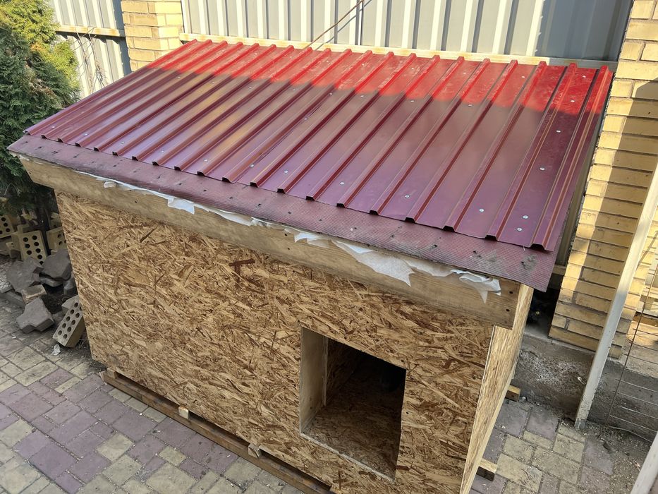 Будка для собаки утепленная 150мм утеплитель