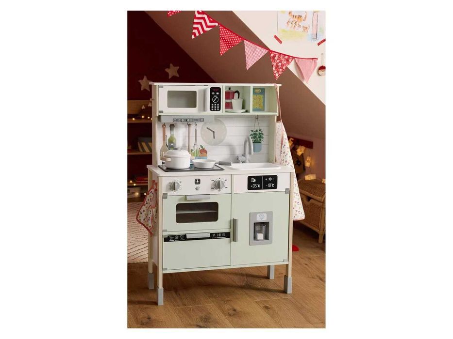 Детска Дървена Кухня Малкия Готвач Звуци Светлини Аксесоари