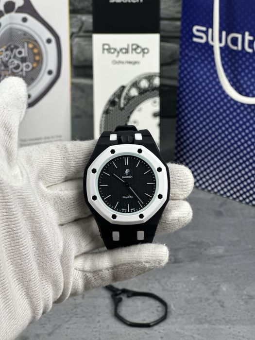 Ceas AP x Swatch Royal Pop “Ocho Negro”