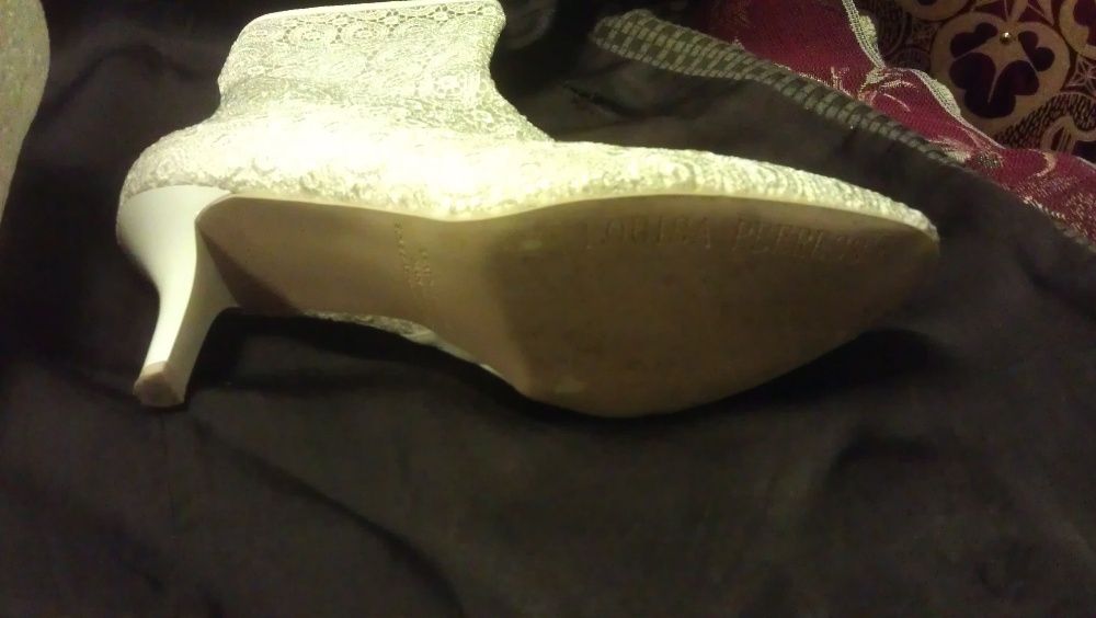 Туфли сапожки гипюрные