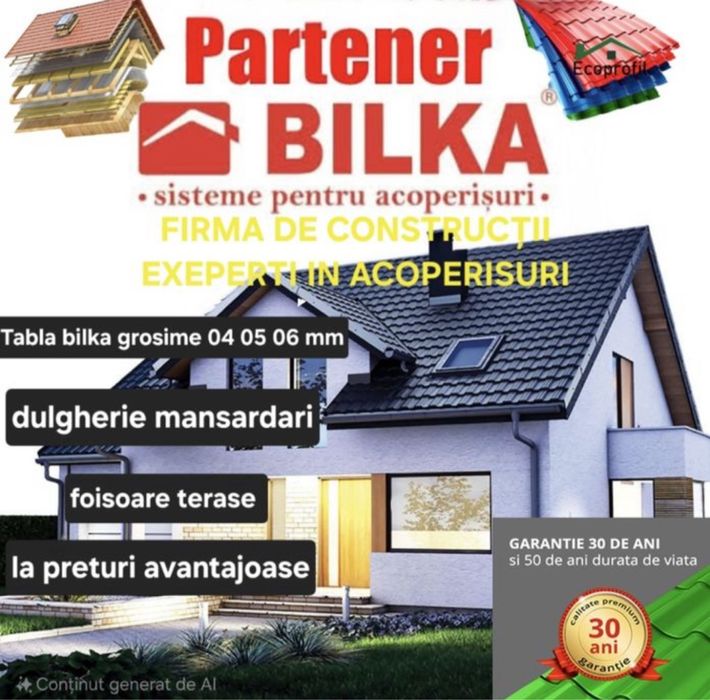 Acoperișuri, Mansardari, Acoperire Țiglă