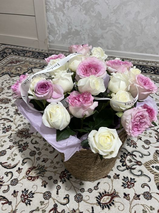 Цветы с корзиной