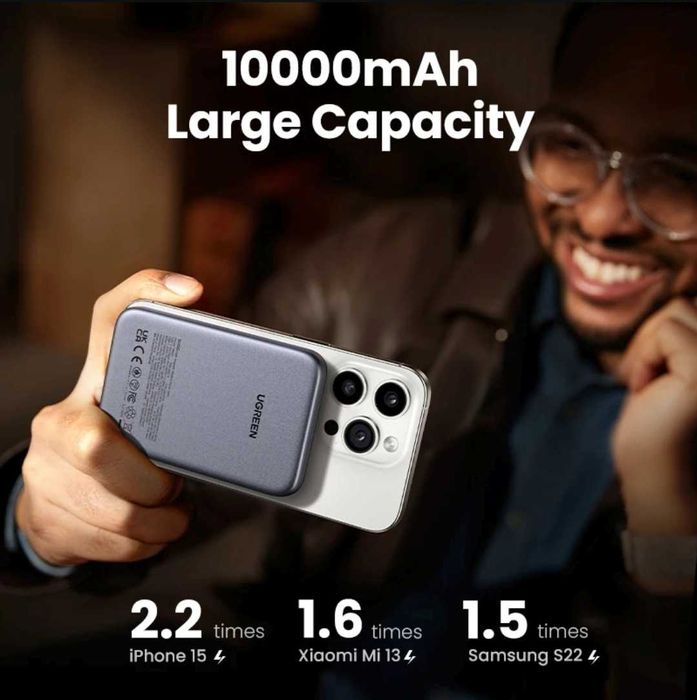 Ugreen Qi2 15W Magnetic PD30W PowerBank 10000mAh MagSafe For iPhone 17