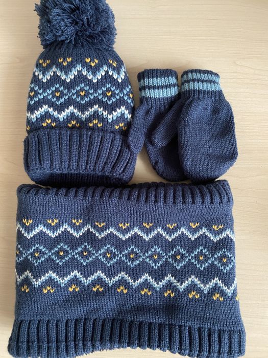 Шапка+снуд+перчатки