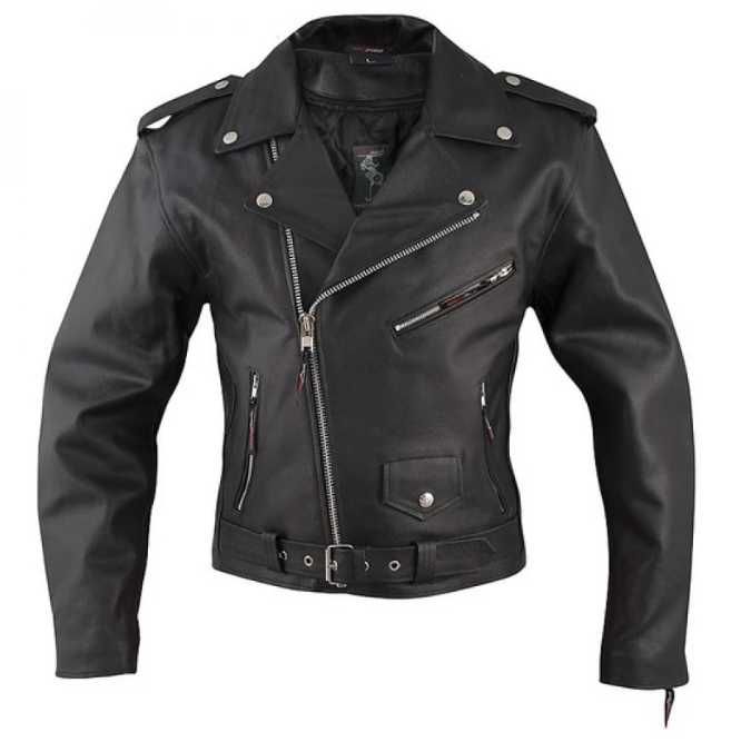 Кожено мото яке A-PRO CLASSIC BLACK Код: 71619