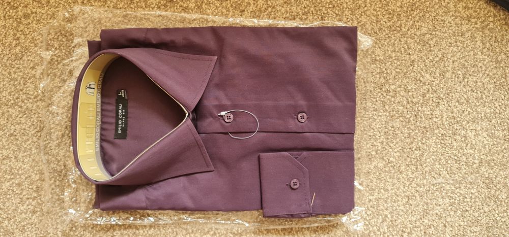 Мъжка риза Emilio Corali Milano лилава