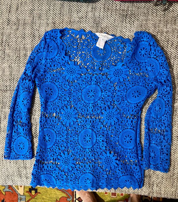 Плажна прозрачна памучна блуза S