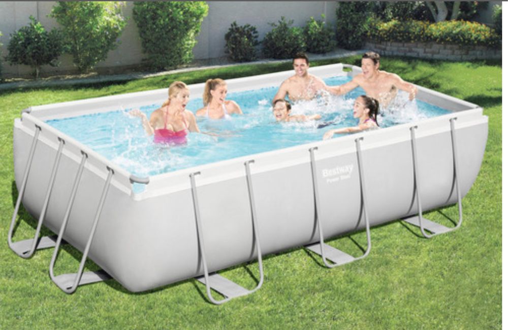 Piscină 404x201cm (Set complet-pompa mare,scara,prelata,kit curatare)