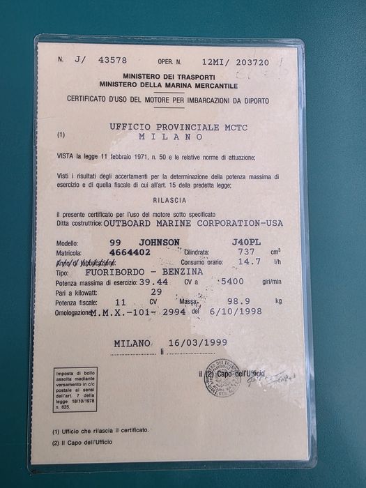 Джонсън 737 40кс двутакто