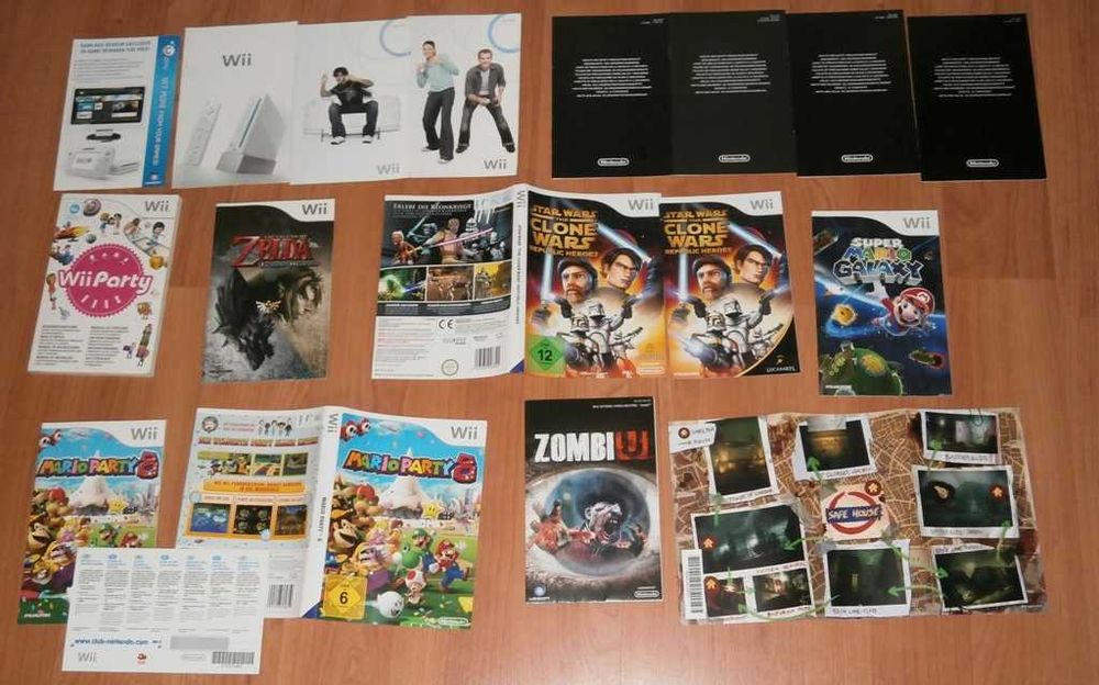 Lot de coperti manuale sleeve-uri etc. de la jocuri gaming