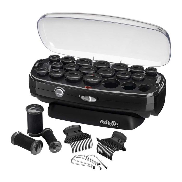 Trusă de bigudiuri electrice BaByliss RS035E, 50W, 20 bucati, Invelis ceramic, Functie Ionica - BaByliss