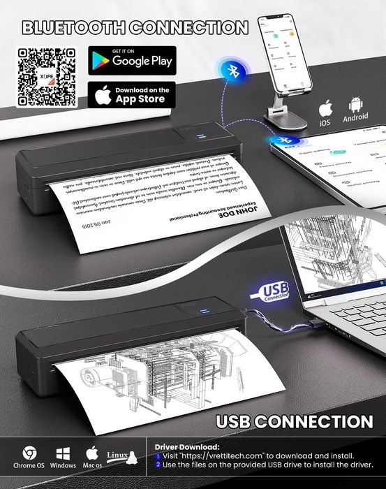 Imprimanta termica mobila A4