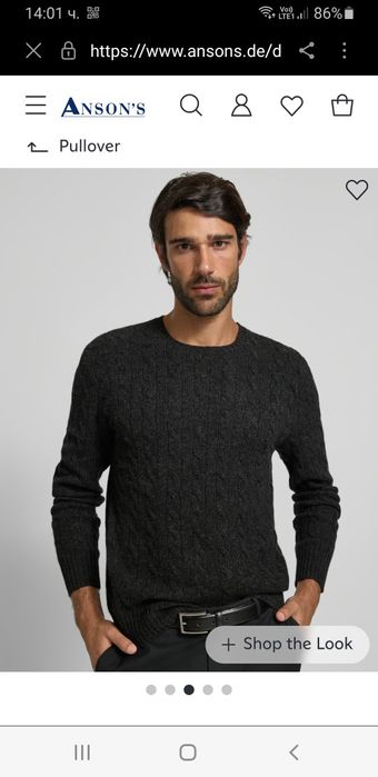 POLO Ralph Lauren Cable Wool  Knit  M НОВО! ОРИГИНАЛ! Mъжки Пуловер
